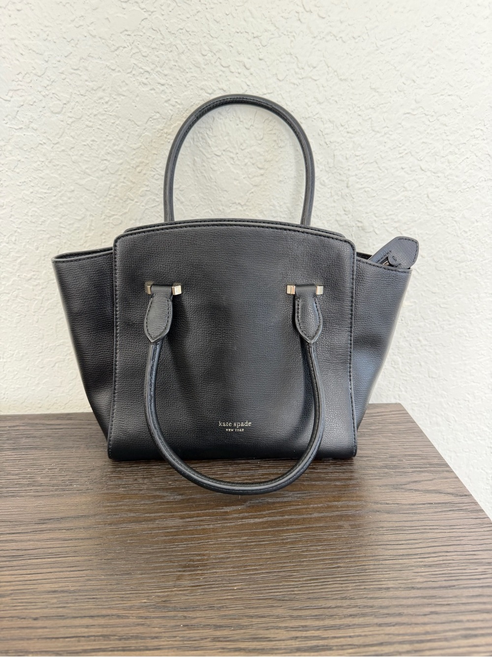 Kate Spade New York Black Leather Satchel